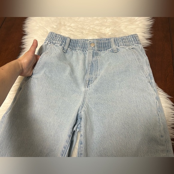 Madewell Size S Pull-On Balloon Jeans in Brittany Wash TENCEL Denim Edition Blue - Picture 8 of 16